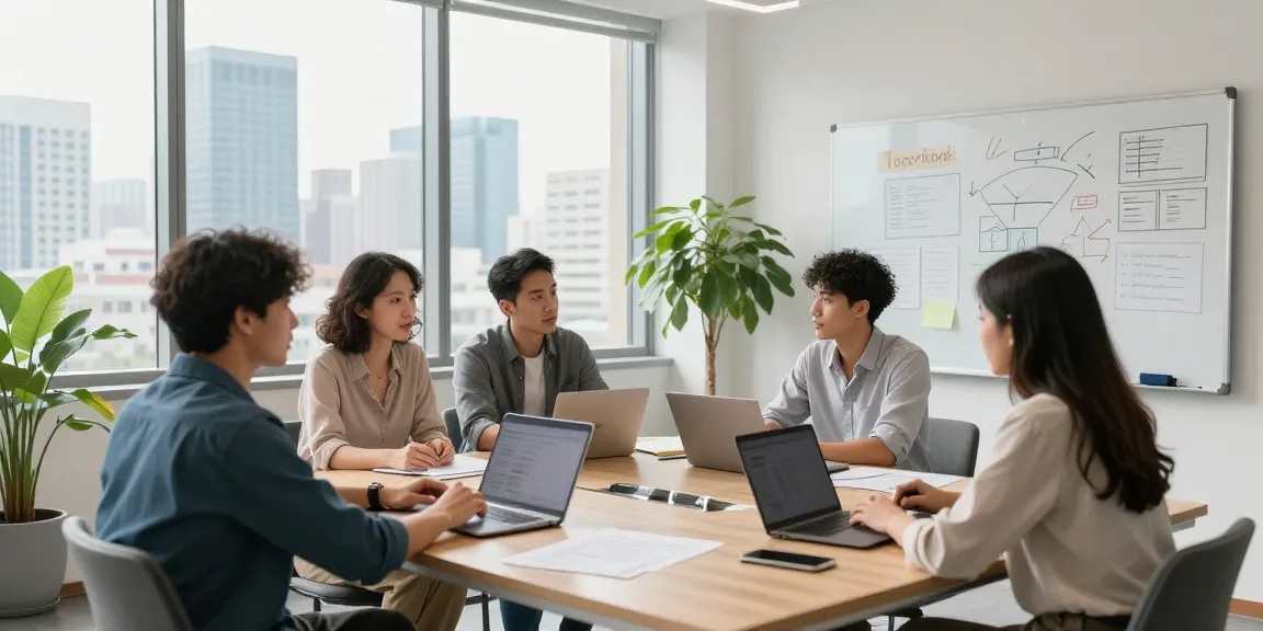 Transparente Teamdiskussion über schlechte Arbeitskultur in modernem Büro.