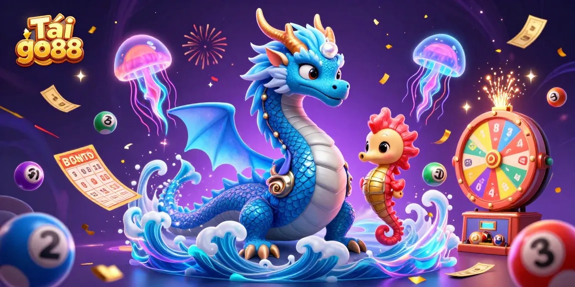 Experience the thrill as you Tải go88 to interact with vibrant casino elements and mythical sea creatures.