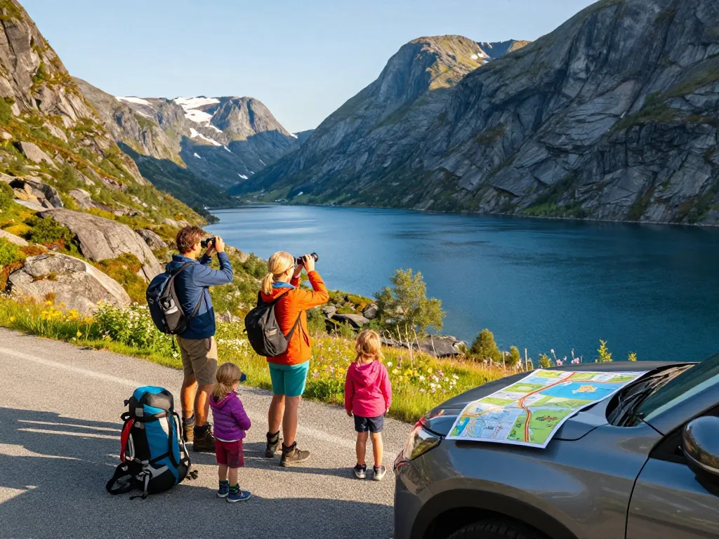 Familienroadtrip in Norwegens Fjorden, Erkundung von Reisetipps Skandinavien