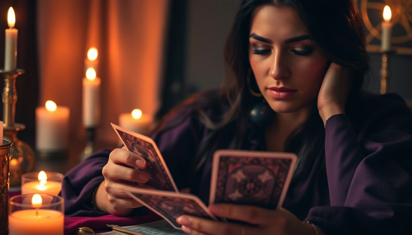Hellseher online bietet eine professionelle psychische Lesung mit Tarotkarten und Kerzen an.