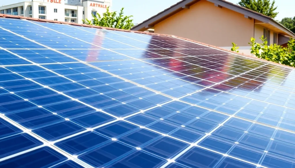 PV anlage kosten wien Übersicht der Installation von Solarpanelen auf einem modernen Haus