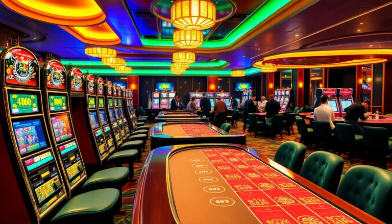 A szórakoztató magyar online casino élménye, színes játékgépekkel és asztalokkal a fókuszban.